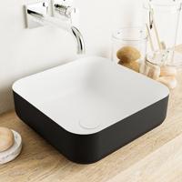 MONDIAZ BINX Waskom solid surface 36cm kleur Urban / Talc - thumbnail
