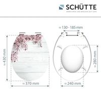 Schutte MDF High Gloss WC-bril FLOWERS AND WOOD met soft-close
 80549 - thumbnail