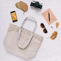 Winkeltas KSIX Grijs Polyester Kraftpapier - thumbnail