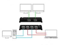 DeLOCK DisplayPort Switch 2x 2 Displayport in naar 1x 2 DisplayPort out - thumbnail