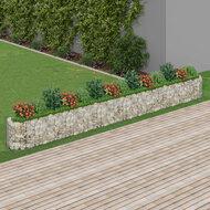 Gabion plantenbak verhoogd 540x50x50 cm gegalvaniseerd ijzer - thumbnail