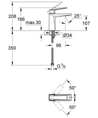 Grohe Allure Brilliant Wastafelkraan Met Gladde Body Chroom