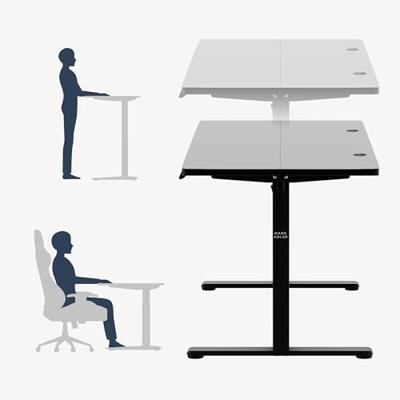 Elektrisch bureau Leader 7.3 Zwart