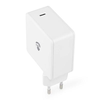 Nedis Oplader | 100 W | GaN | Snellaad functie | 3.0 / 5.0 A | Outputs: 1 | USB-C | Automatische Voltage Selectie - WCGPD100W100WT Nedis Oplader | 100 W | GaN | Snellaad functie | 3.0 / 5.0 A | Outputs: 1 | USB-C | Automatische Voltage Selectie - WCGPD100W100WT