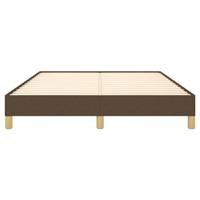 Bedframe stof donkerbruin 140x200 cm - thumbnail