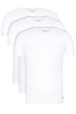 Tommy Hilfiger 3-pak Heren Katoenen T-Shirt V-hals - Basic ondershirts korte mouw - Ronde hals - Copy