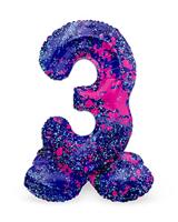 Folat folieballon staand 3 paint splash 41 cm | 20 stuks - thumbnail