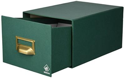 Vulbare opbergkest Mariola Groen Karton 18 x 12,5 x 25 cm