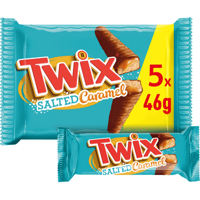 Twix Xtra salted caramel chocolade koek repen 5x2pack bij Jumbo - thumbnail