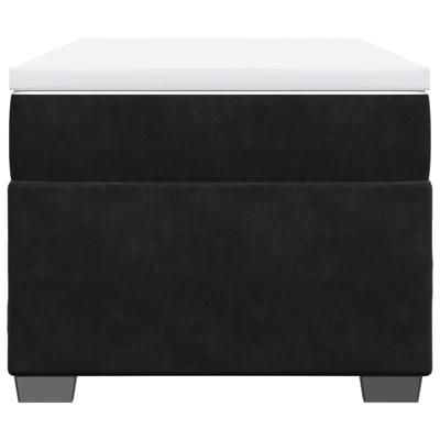 Boxspring met matras fluweel zwart 90x190 cm