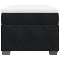 Boxspring met matras fluweel zwart 90x190 cm - thumbnail