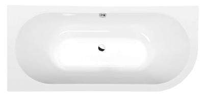 Ligbad Polysan Viva 180x75x60 cm Asymmetrisch Links Wit Polysan Ligbad Polysan Viva 180x75x60 cm Asymmetrisch Links Wit Polysan