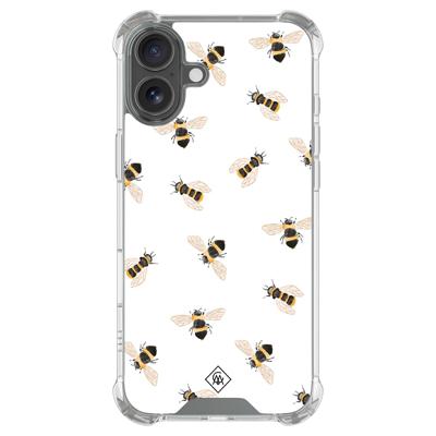 iPhone 16 shockproof hoesje - Bee happy iPhone 16 shockproof hoesje - Bee happy