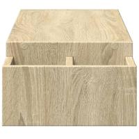 Monitorstandaard opbergruimte 100x27x15 cm hout sonoma eiken - thumbnail