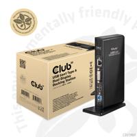 Club 3D USB Gen1 Type A Dual Display Docking Station - thumbnail