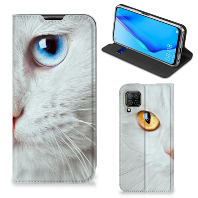 Huawei P40 Lite | Hoesje maken | Witte Kat