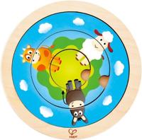 Hape draaiende puzzel boerderij - thumbnail