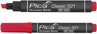 Pica 521/40 permanent marker | 2-6mm | beitel | rood | 10 stuks - pi52140 - thumbnail