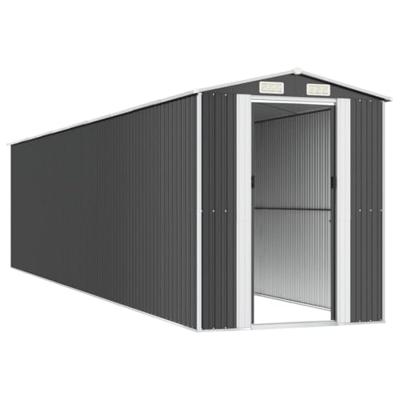 Tuinschuur 192x855x223 cm gegalvaniseerd staal antracietkleurig