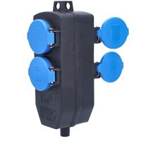 AS Schwabe 60600 Stopcontactsplitter Zwart, Blauw - thumbnail
