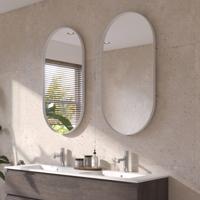Ben Vita ovale spiegel 50x100 cm Mat Wit - thumbnail