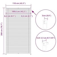 Plissjaloezie 110x200 cm crme - thumbnail