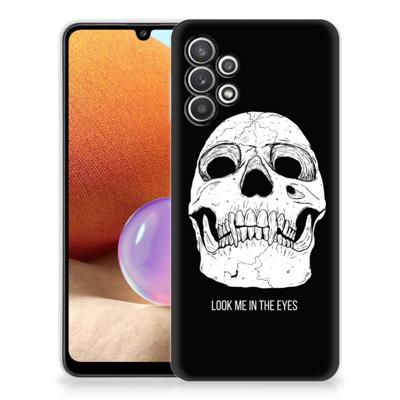 Silicone Back Case Samsung Galaxy A32 4G | A32 5G Enterprise Editie Skull Eyes
