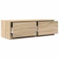 Tv-meubels 2 st 80x31x25,5 cm bewerkt hout sonoma eikenkleurig - thumbnail