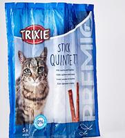 Snacks Premio Sticks-zwarte zalm met forel-droogvoer voor katten-5x5g - thumbnail