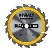 DeWalt Accessoires Cirkelzaagblad 184x16x18t, positief 20°, kerf 2,6mm - DT1938-QZ - thumbnail