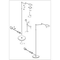 Steinhauer Bronze leeslampRetina met led - 3083BR - thumbnail