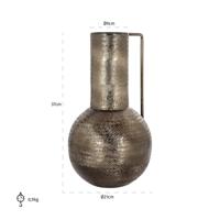 Richmond Vaas 'Leia' 37cm hoog, kleur Rookzwart - thumbnail