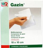 Lohmann & Rauscher Gazin Gaaskompres 10x10cm - thumbnail