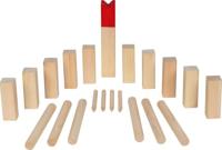 Goki houten kubb spel in katoenen zak, 21dlg. - thumbnail