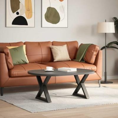 Salontafelpoten 2 st 50x(42-43,3) cm staal antraciet