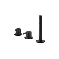 Hotbath Ace Badmengkraan - Badrandcombinatie - éénhendel - 2-weg omstel - handdouche - zwart geborsteld PVD AC075MBP - thumbnail