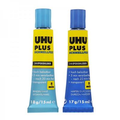 UHU Plus schnellfest tweecomponentenlijm 45700 35 g UHU Plus schnellfest tweecomponentenlijm 45700 35 g