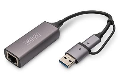 Digitus DN-3028 Netwerkadapter 2.5 GBit/s USB, USB-A 3.0, USB-A 3.1 Gen 1, USB-A 3.2 Gen 1, USB-A