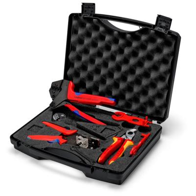 Knipex Gereedschapskoffer voor fotovoltaïek | Voor solar connectors MC4 (Multi-Contact) | 7-delig - 97 91 04 V01