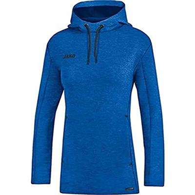 JAKO 6729D Sweater Met Kap Premium Basics Dames - Royal Gemeleerd - 44