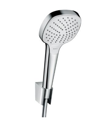 Hansgrohe Croma Select E PorterS badset met Croma Select E Vario handdouche met wandhouder met Isiflex`B doucheslang 125cm wit/chroom 26425400