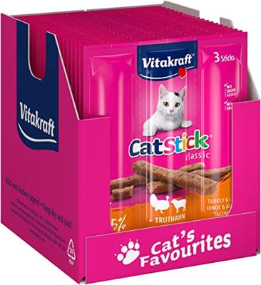 Vitakraft cat-stick mini kalkoen met lam