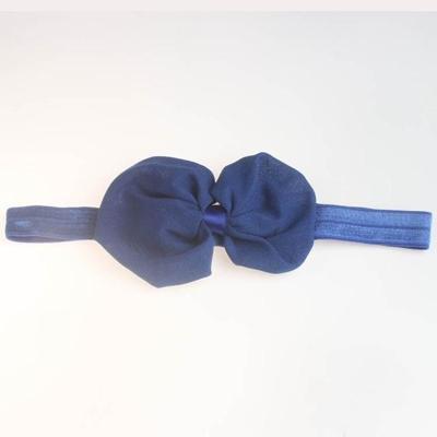 2 PC'S baby hoofdband lint chiffon Bow kinderen haar band hoofddeksels (blauw)