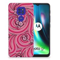 Motorola Moto G9 Play | E7 Plus | Hoesje maken | Swirl Pink - thumbnail
