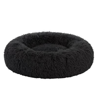 Pecco Ronde mand voor hond en kat - 60 cm - Zwart fluffy Pecco Ronde mand voor hond en kat - 60 cm - Zwart fluffy