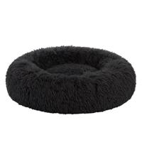 Pecco Ronde mand voor hond en kat - 60 cm - Zwart fluffy - thumbnail