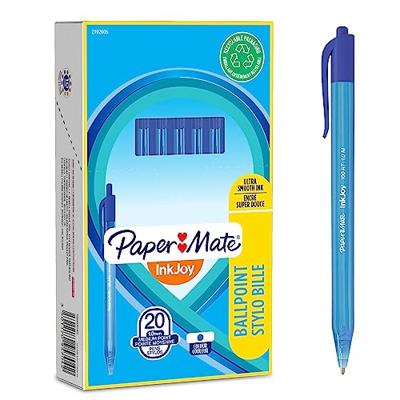 Balpen Paper Mate Inkjoy 100RT medium blauw | 20 stuks