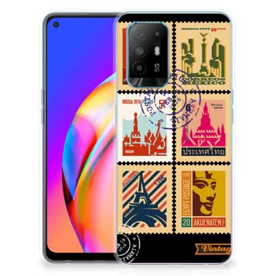 OPPO A94 5G | Reno5 Z | Silliconen Back Cover | Postzegels