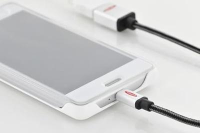 EDNET USB 2.0 adapterkabel OTG type micro B - A st/Bu 03m High Speed micro B omkeerbaar