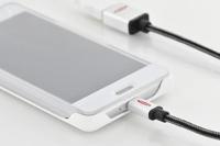 EDNET USB 2.0 adapterkabel OTG type micro B - A st/Bu 03m High Speed micro B omkeerbaar - thumbnail